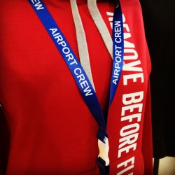 Лента для бейджа Airport Crew