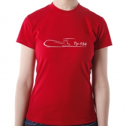 Женская футболка Ту-154