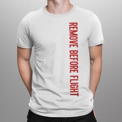 Мужская футболка Remove Before Flight