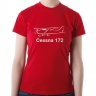 Женская футболка Cessna 172