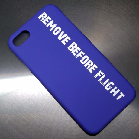 Чехол для телефона Remove Before Flight синий