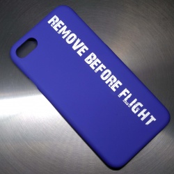 Чехол для телефона Remove Before Flight синий