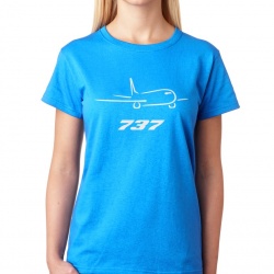 Женская футболка Boeing 737