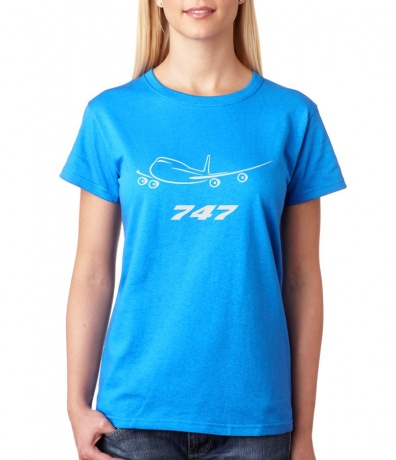Женская футболка Boeing 747