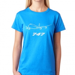 Женская футболка Boeing 747