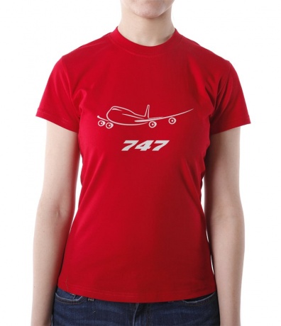 Женская футболка Boeing 747