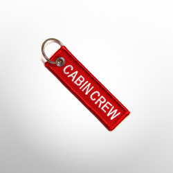 Микро брелок CABIN CREW красный