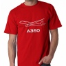 Мужская футболка Airbus A350