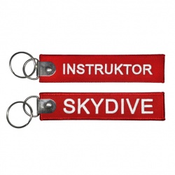 Брелок SKYDIVE / INSTRUKTOR красный