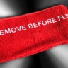 Полотенце махровое Remove Before Flight 50х90см
