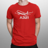 Мужская футболка Airbus A321