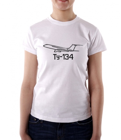 Женская футболка Ту-134