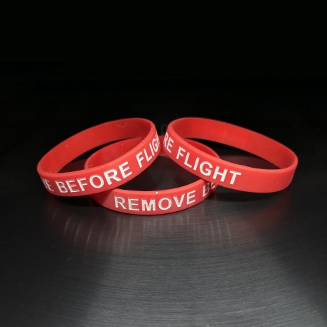 Силиконовый браслет Remove Before Flight